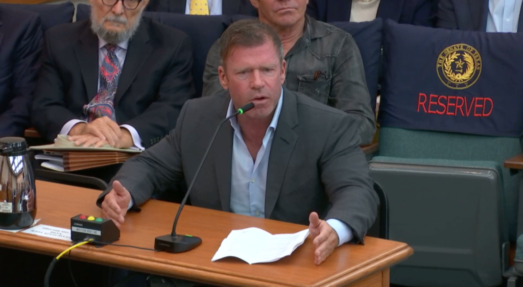 Creator of “Yellowstone,” “Landman” and “Lioness,” Taylor Sheridan testified before a Texas Senate committee in support of the state’s film incentive program Oct. 9.